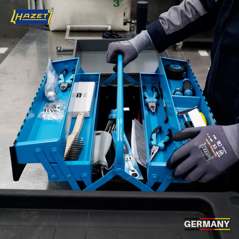 Germany HAZET imported iron sheet folding tool box storage box car tool box 190L