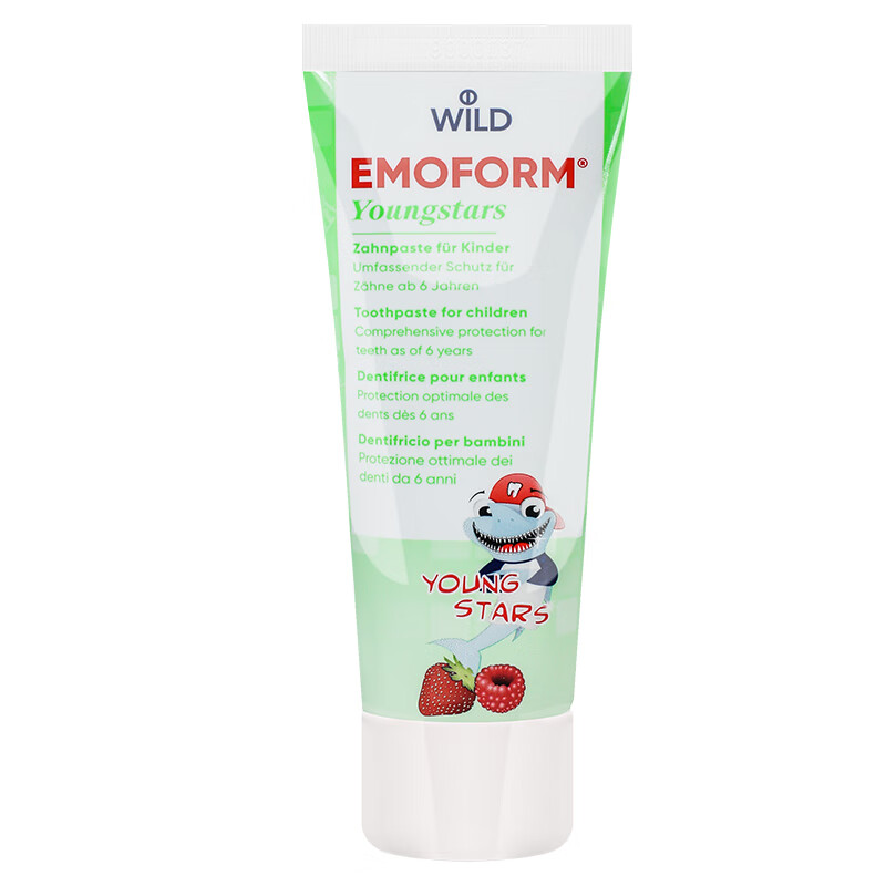 Wilder Dr.wild Swiss imported children's toothpaste 6-8-12 years old teenagers and students anti-cavities and solid teeth 75ml