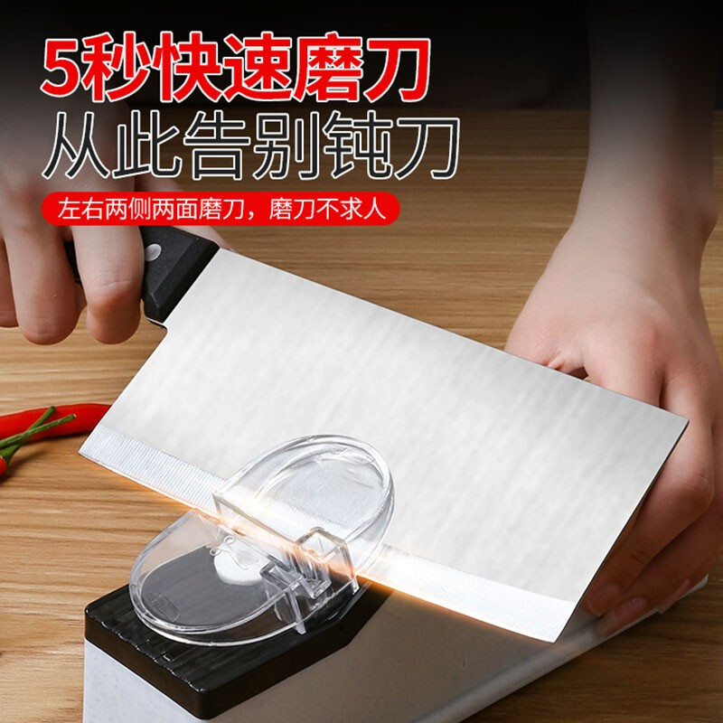 Bedojia Knife Sharpener Fully Automatic Electric Merchant Whetstone High-Precision Kitchen Knife Grinding Wheel Knife Sharpener Multifunctional Knife Sharpener 1 + Spare Grinding Wheel 2