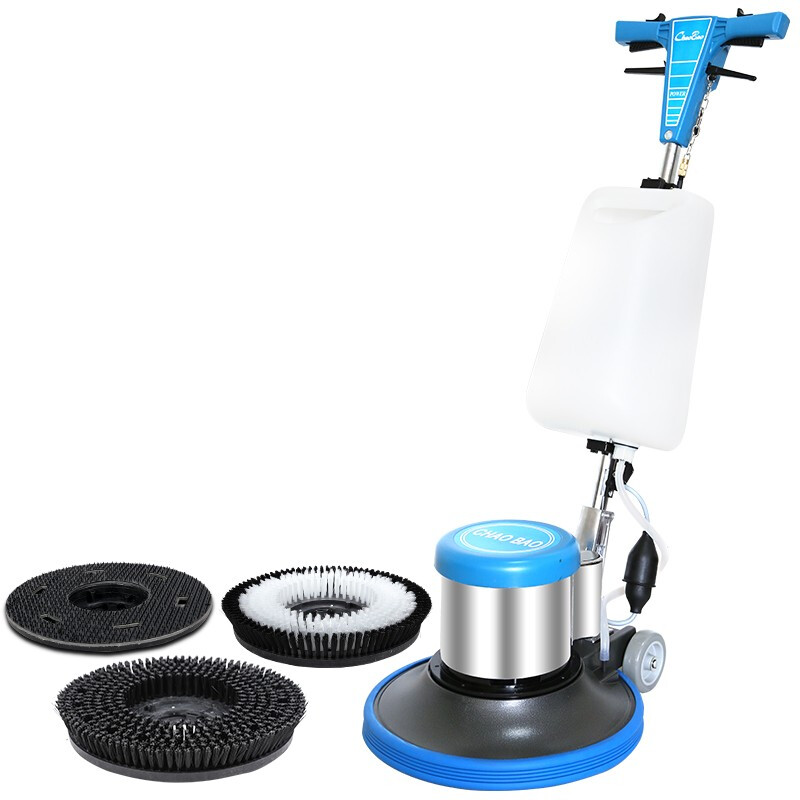 Chaobao A-002 multifunctional floor scrubber hand-push floor scrubber industrial commercial factory workshop shopping mall marble PVC floor polishing machine hotel carpet cleaning machine single wipe machine official standard upgrade version 1 (host + 3 floor brushes)