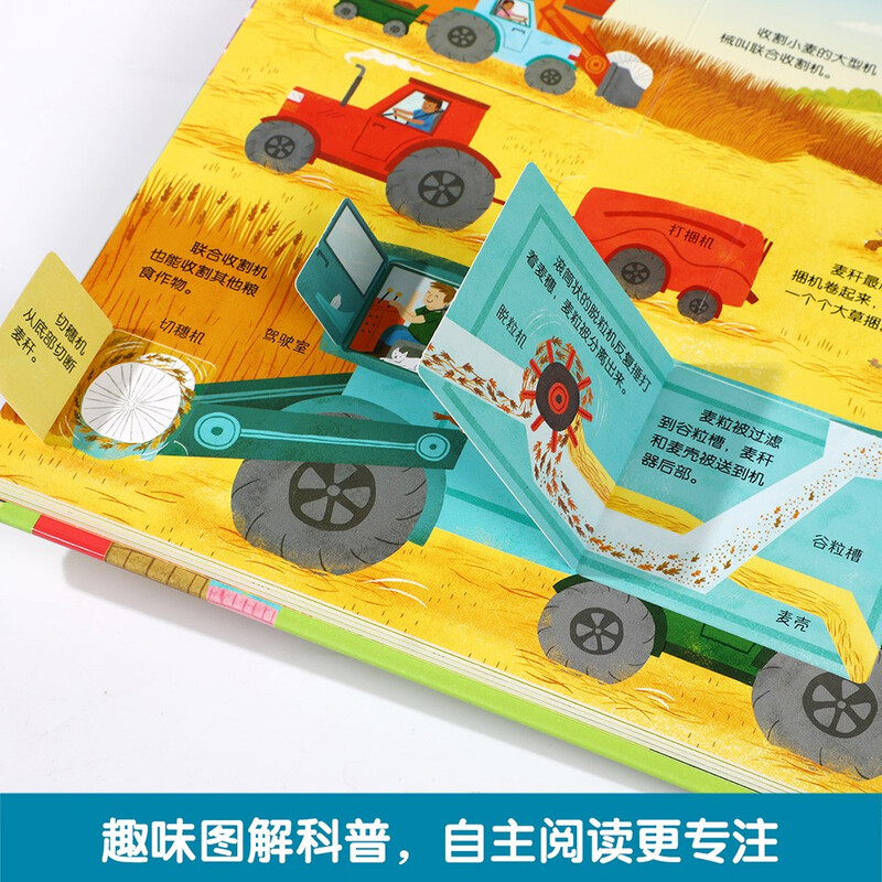 18 yuan off for purchases over 87. Secret Farm (2-4 years old, secret version of popular science flip book for young children) double-layer flip + pull folding design, fun children's book, toddler enlightenment three-dimensional book