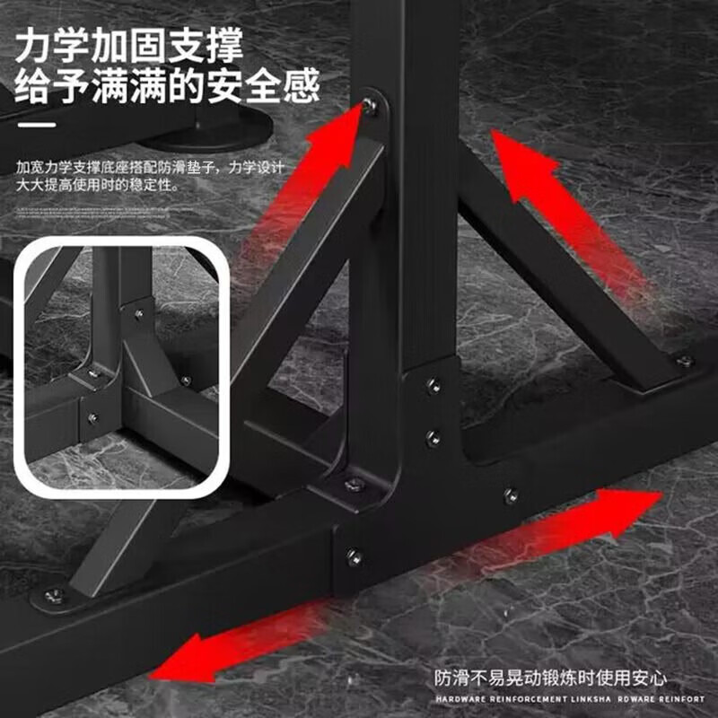 Burning ice pull-up device horizontal bar indoor floor-standing vertical horizontal bar student high school entrance examination single bar stretching exercise sports fitness black grab bar width 105CM (height 169-236CM)