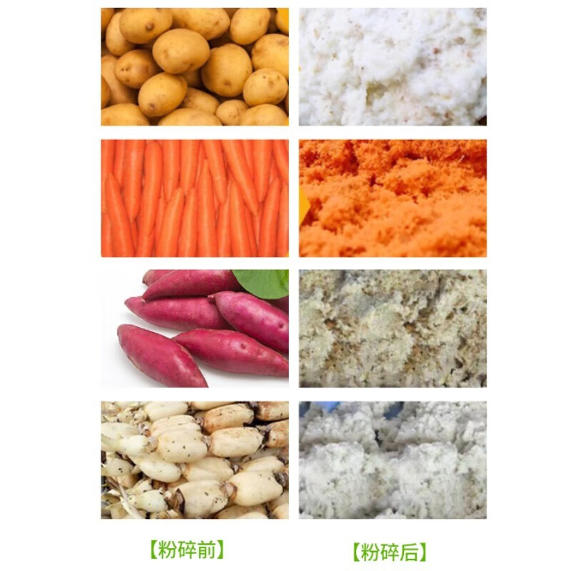 Chuangweiyue Sweet Potato Refiner, Potato Crusher, Potato Crusher, Traditional Chinese Medicine Powdering Machine, Slag Separator, Household Flour Mill, 800 Iron Shell Thickened Model, Motor Not Included