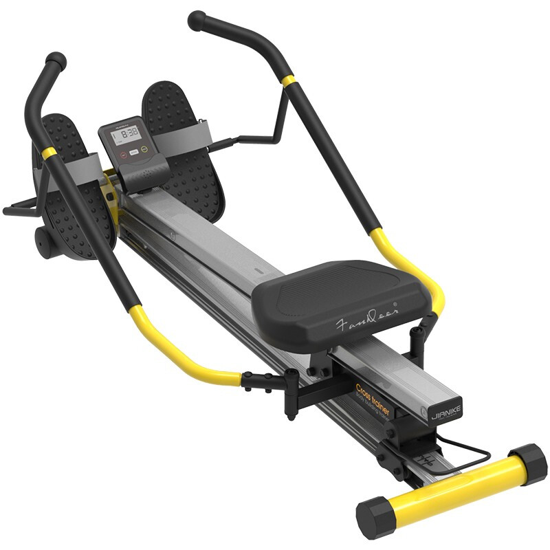 Alves rowing machine home self-weight suspended rowing machine indoor aerobic fitness equipment silent smart sculls rowing machine rowing machine red + floor mat + gloves