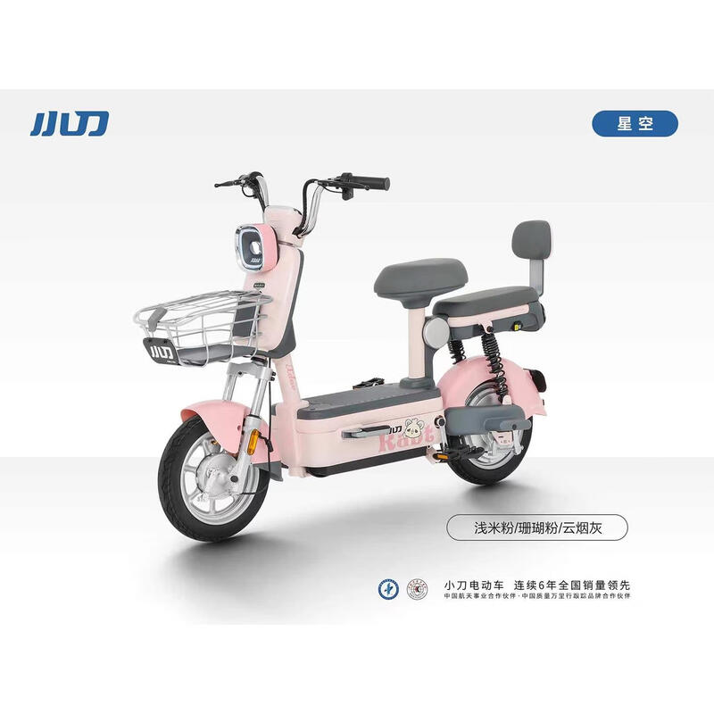 Xiaodao Electric Bike Starry Sky New New National Standard Men's and Women's Electric Bike Battery Car Graphene Long Life Rattan Pepper White 48V12AH