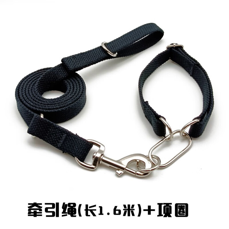 Runhuanian Dog Walking Leash Dog Leash Medium Large Dog Chain Golden Retriever German Shepherd Dog Rope Canvas Leash Collar Leash Single Rope Army Green