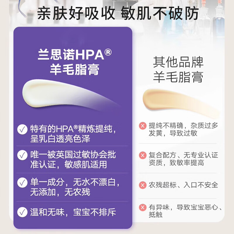 LANSINOH Nipple Cream Lanolin Cream Pregnant Women Nipple Cream Breastfeeding Cracked Moisturizing Lanolin Cream 40ml