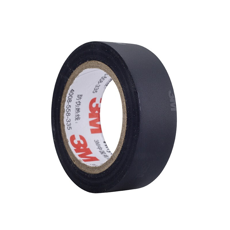3M Electrical Insulating Tape Auto Repair Wiring Harness Tape Home Improvement Lead-Free Wear-Resistant Moisture-proof Black Single Pack 1500#