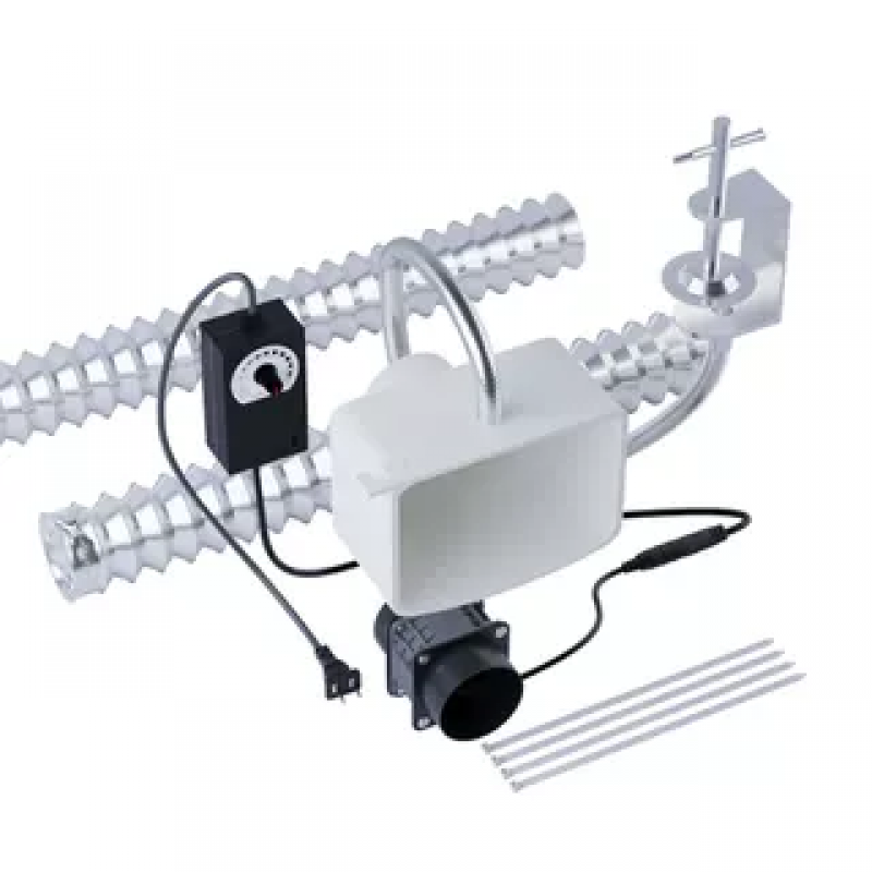 RSRDDY laser marking machine vacuum cleaner inkjet radium engraving smoke purification universal tube exhaust fan solder dust exhaust fan bracket adjustable violent smoke exhaust fan double blower + smoke pipe 1