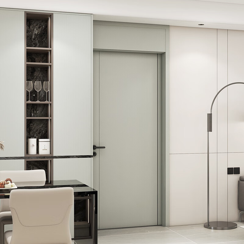 Quanyou Whole House Customized Wooden Door Simple Interior Door Room Door Solid Wood Composite Door Soundproof Bedroom Concierge Door 1599/昘 (Contact customer service for specific plans)