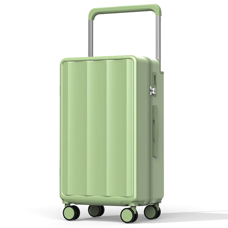 Yimanjia Wide Trolley USB Luggage Women's Multi-Function Trolley Case Large Capacity Suitcase Universal Wheel Password Boarding Bag Cherry Blossom Pink Zipper USB+Cup Holder+Wide Rod 26 Inches Suitable for 10 Days+ Check-in