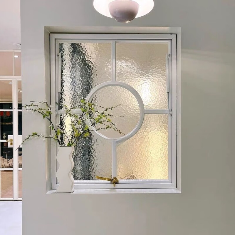 Yaotian Art Simple and Fashionable Wrought Iron Steel Window Indoor Partition Flip-up Window Flip-Out Hanging Lattice Window Indoor Black For details please contact customer service