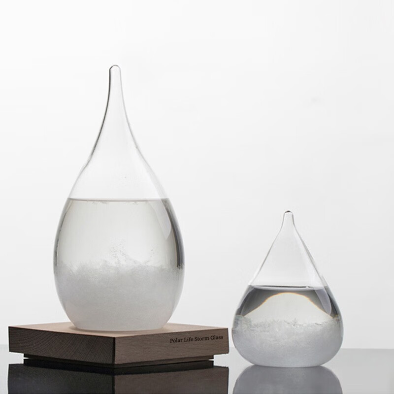 Polar Species Storm Bottle Weather Forecast Bottle Creative Birthday Gift Home Modern Decoration Ornament Special New Year Gift for Women Storm Bottle - Small Size 8*11 with Exquisite Gift Bag