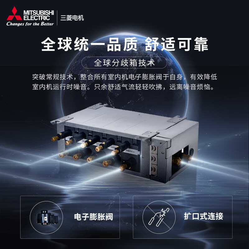 Mitsubishi Electric central air conditioner Lingyao series household multi-split frequency conversion, three rooms and two living rooms (one to five/5 HP