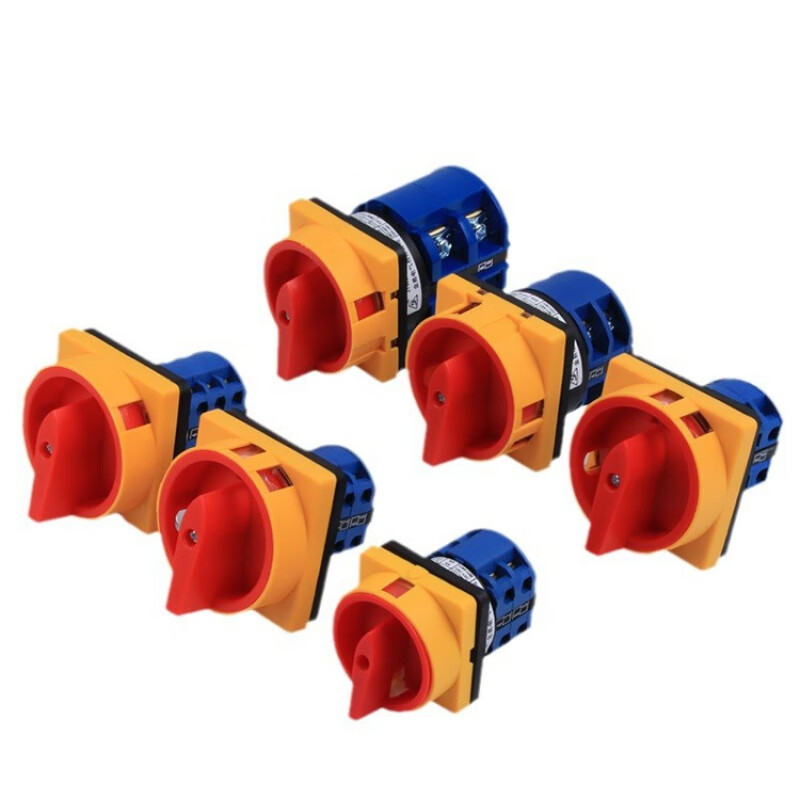 LW26GS-20/04-2 power cut-off switch 4P conversion rotation 380V load on-off 20A-160A 20A (panel 64X64mm) 2 gears 2 sections