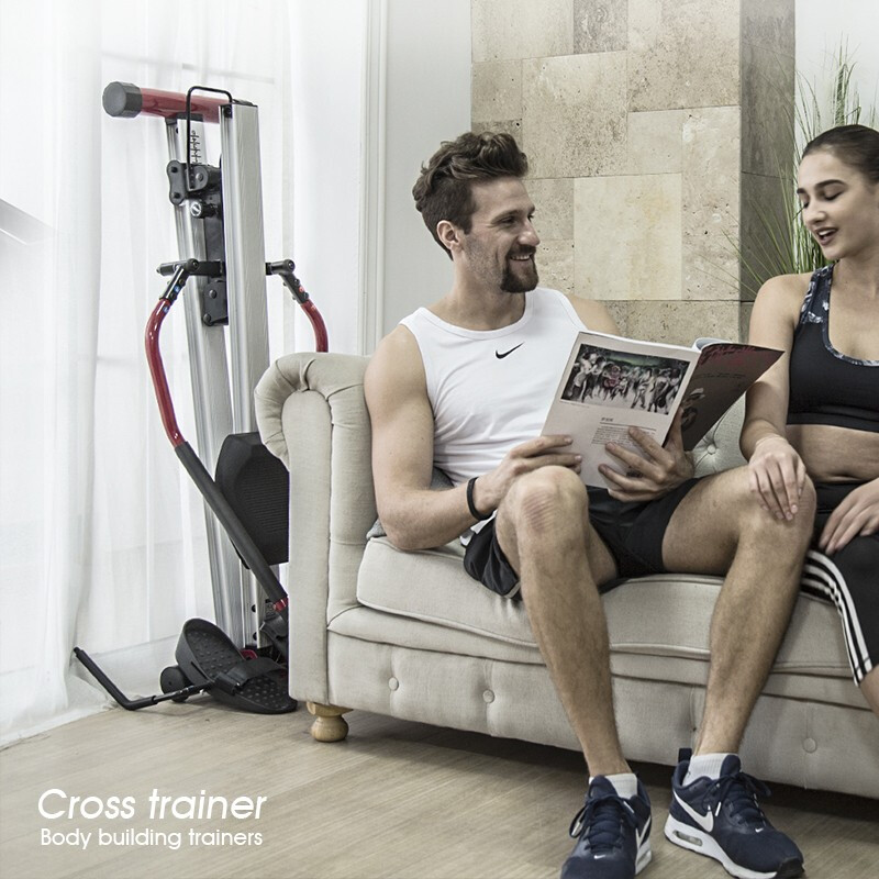 Alves rowing machine home self-weight suspended rowing machine indoor aerobic fitness equipment silent smart sculls rowing machine rowing machine red + floor mat + gloves