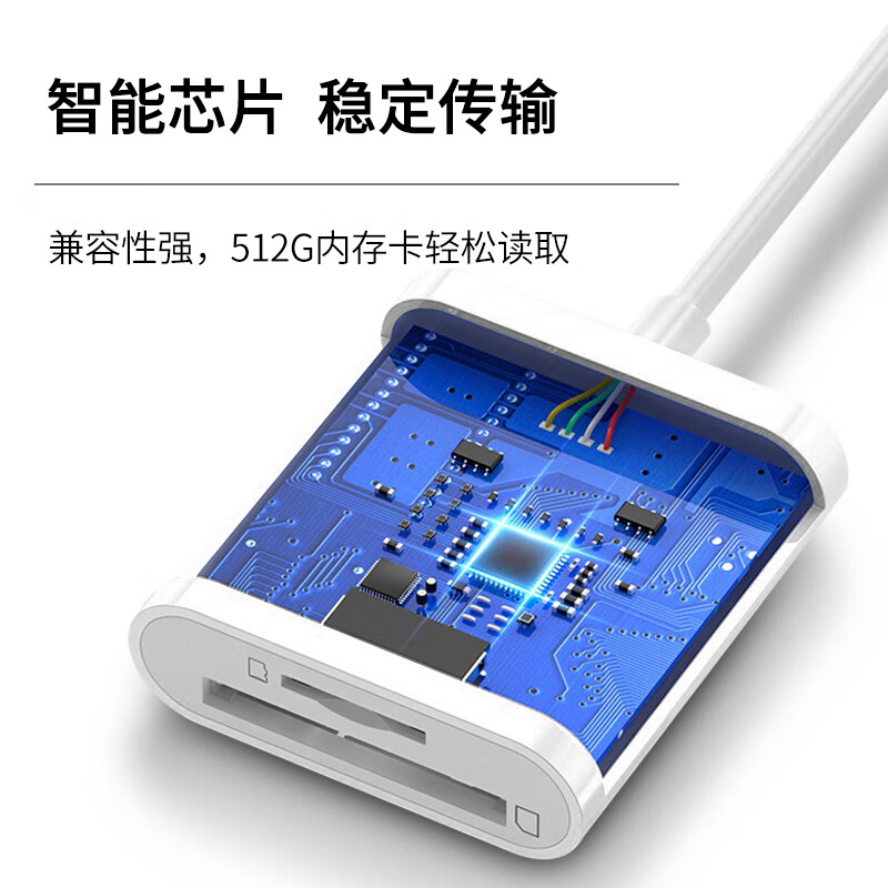 Masentek Type-c card reader high-speed SD/TF two-in-one dual card slot mobile phone Apple 17/16/Lightning/USB-C computer MacBooK/iPad tablet/camera