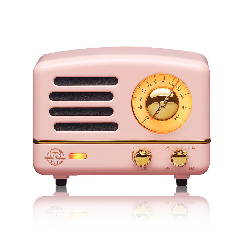 Elvis Presley Radio Elvis Presley Audio Little Prince OTR Wireless Portable Bluetooth Speaker Retro Cute Mini Speaker Audrey Pink New Year Gift for Best Friend and Girlfriend