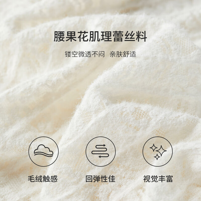 Shandubila wavy edge half-high collar long-sleeved bottoming shirt for women autumn textured hollow lace shirt elastic slightly see-through inner top