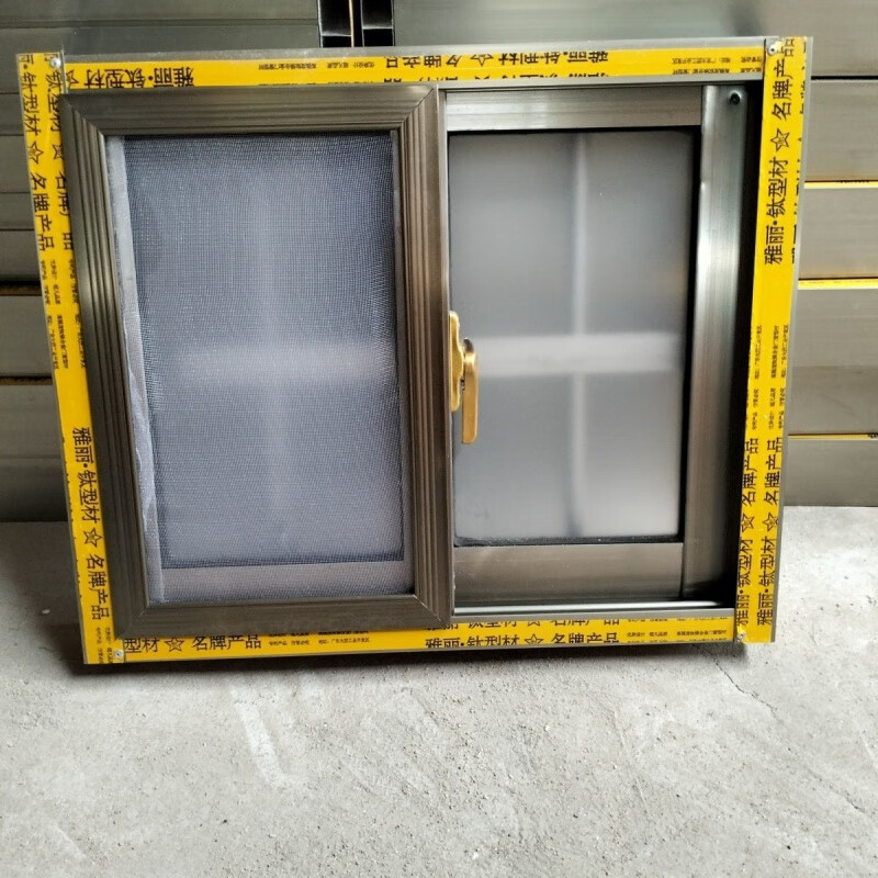 Meikejie aluminum alloy doors and windows custom-made anti-theft integrated windows for rural toilets, kitchens, sliding windows, farm windows, height 40 cm, width 50 cm (frosted)