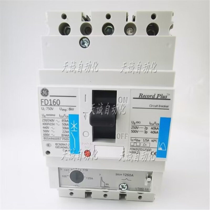Yue Changsheng GE universal molded case circuit breaker FD16020A32A50A63A80A12.5A160A 3P FD16020A