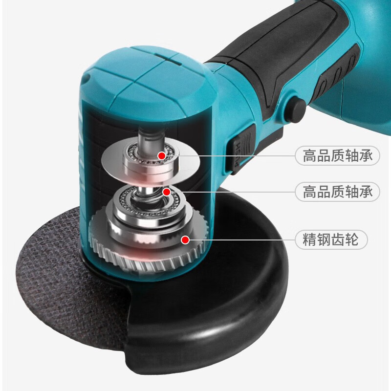 Quanfeng mini lithium angle grinder handheld rechargeable grinder 21V electric grinder household small seam clearing and cutting machine extended battery life 10 batteries per battery standard
