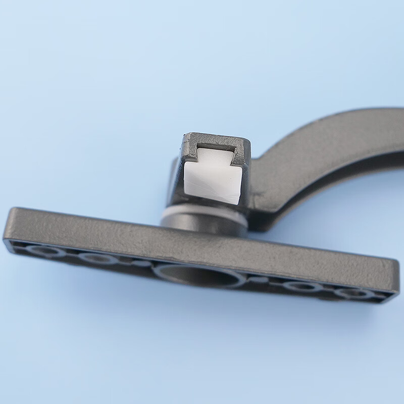Hasdick Jingcang delivery window handle 50-type aluminum alloy single-point casement window handle 7-word window lock for outward-opening window dark gray left handle HKsq-149