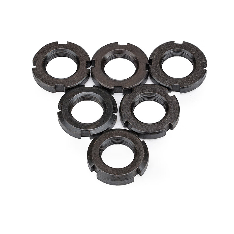 Jinggong (JINGGONG) nut national standard lock nut carbon steel slotted stop screw nut four slots and cap m10m12m16m20m30m60 M50*2 (1 piece) orthodontic