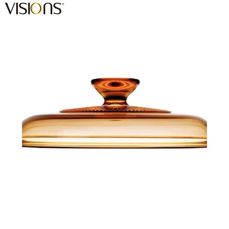 Corning glass pot lid 0.8L/1.2L/2.25L/2.5L/3.5L/4.1L/5L/5.5L Special Corning lid Amber lid (Crystal Color 1.25/1.5L) 17.5cm