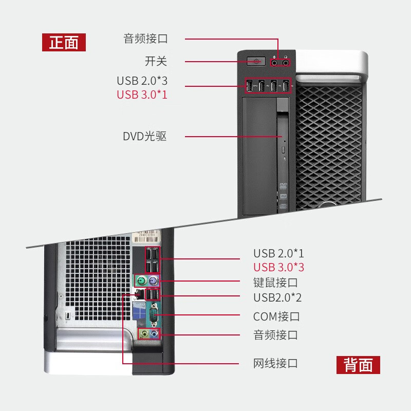 Dell DELL/Dell T5810 T7810 graphics workstation Xeon dual-channel DDR4 video rendering GPU tower server second-hand computer host 95 new - Dell T5820 - Package seven