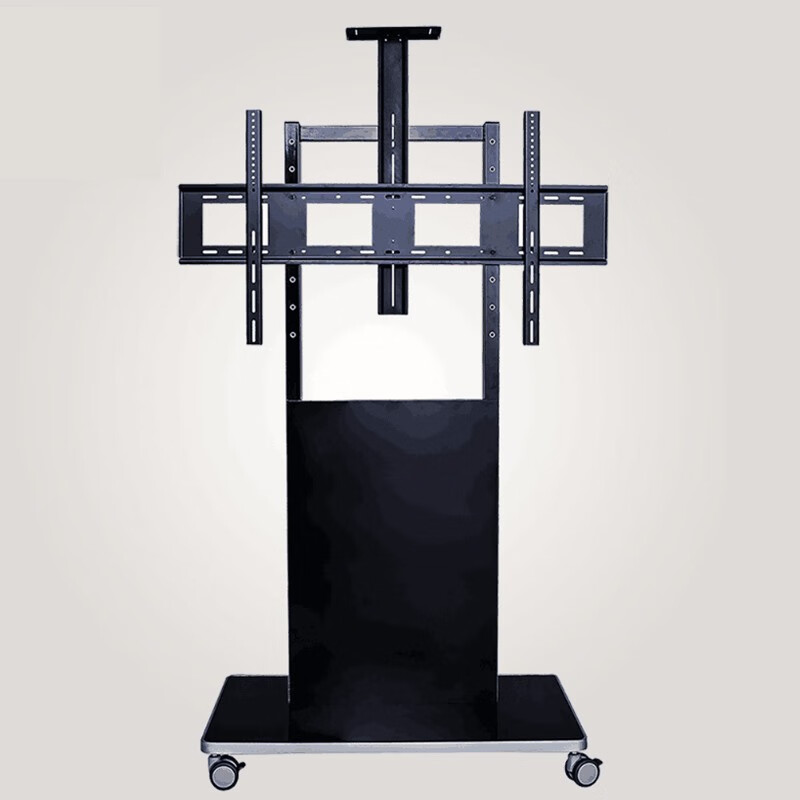 CREAINSUN Changshuo TV Mobile Cart Universal TV Mobile Bracket Floor Stand Universal Hisense Skyworth TCL Xiaomi Honghe Changhong Philips Hikvision Huawei TV Bracket Black Bright Light Suitable for 60-100-inch TVs Bearing 136KG