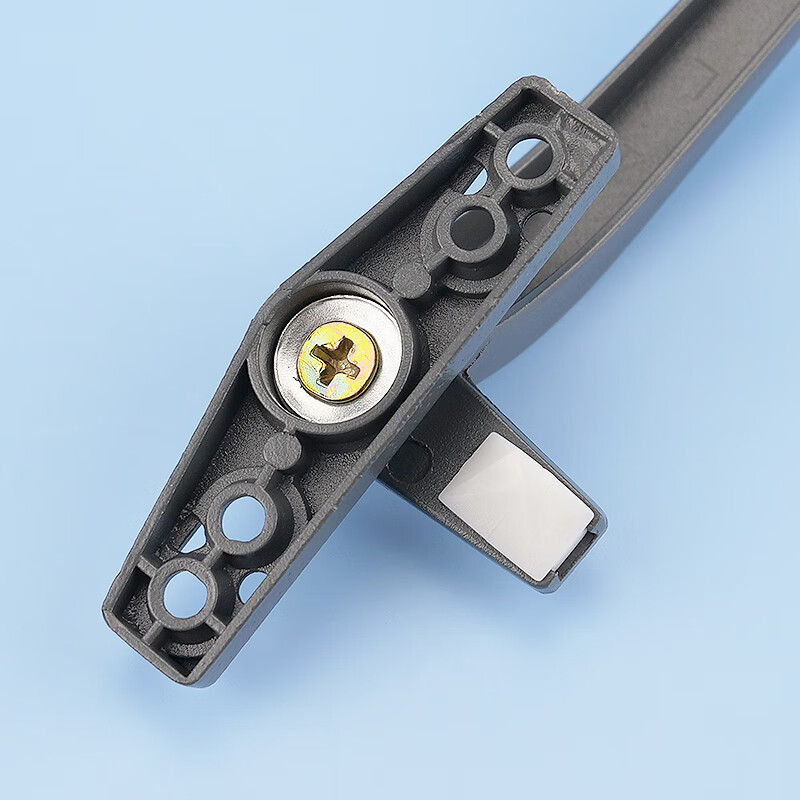Hasdick Jingcang delivery window handle 50-type aluminum alloy single-point casement window handle 7-word window lock for outward-opening window dark gray left handle HKsq-149