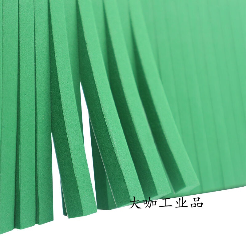 60 degree knife elastic pad green sponge rubber indentation strip automatic die cutting machine knife mold sponge pad R50 elastic high elastic 50 degree T50 thick 12mm wide 10mm particles