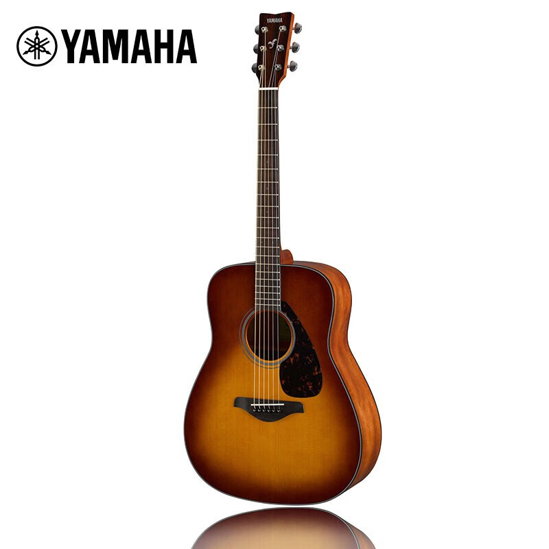 Yamaha (YAMAHA) FG800SDB Acoustic Model Solid Wood Veneer Beginner Folk Guitar 41-inch Sandstorm Color