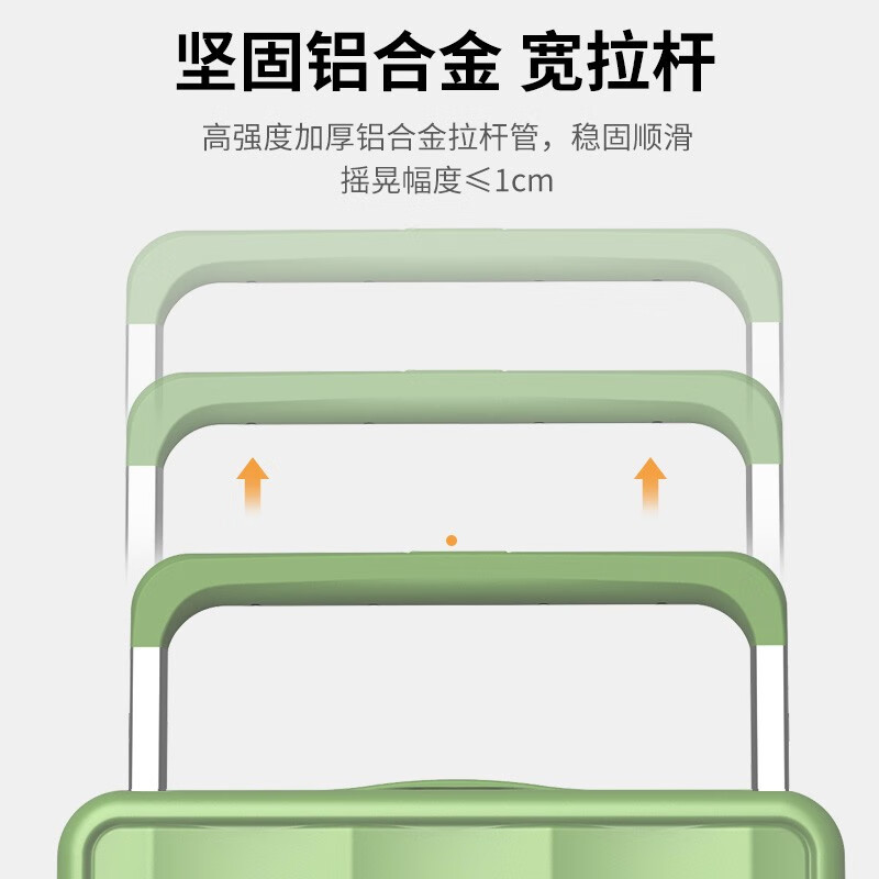 Yimanjia Wide Trolley USB Luggage Women's Multi-Function Trolley Case Large Capacity Suitcase Universal Wheel Password Boarding Bag Cherry Blossom Pink Zipper USB+Cup Holder+Wide Rod 26 Inches Suitable for 10 Days+ Check-in