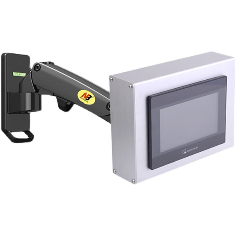 Touch screen installation box touch screen bracket rotating telescopic cantilever bracket Wei Luntong 7-inch 10-inch control box F150 cantilever (black) + installation box + handle 2 22 button holes 2 22 button holes 7:1