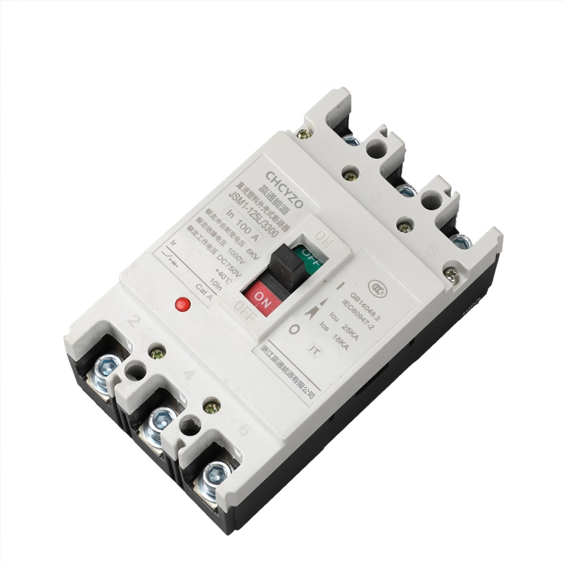 Suitable for DC molded case circuit breaker DC500V photovoltaic air switch 100A250A 400A UPS DC air switch 400A 2P