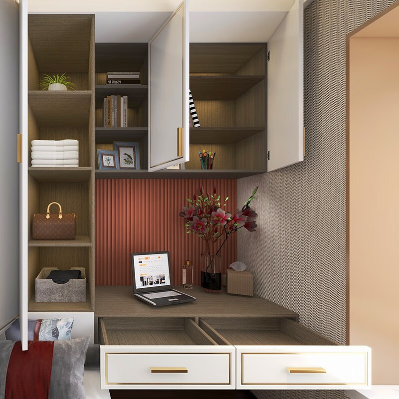 Haier Cloakroom Modern Simple Whole House Customized Large Wardrobe Corner Wardrobe Tatami Bedroom Furniture Prepayment