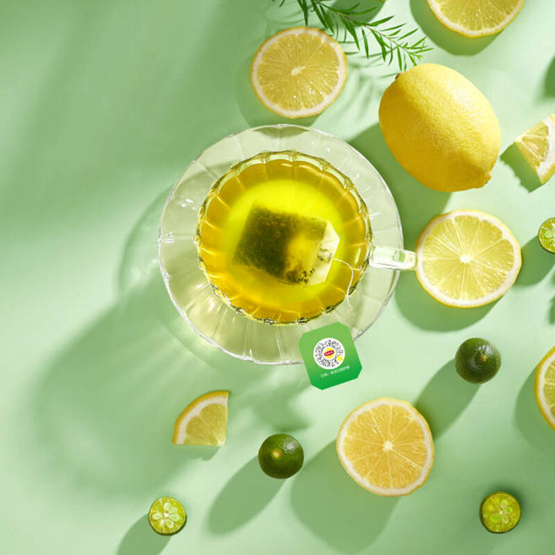 Lipton Green Tea Anhui Huangshan 200g gift non-independent bag double bag tea bag office afternoon tea 2g*100 bag