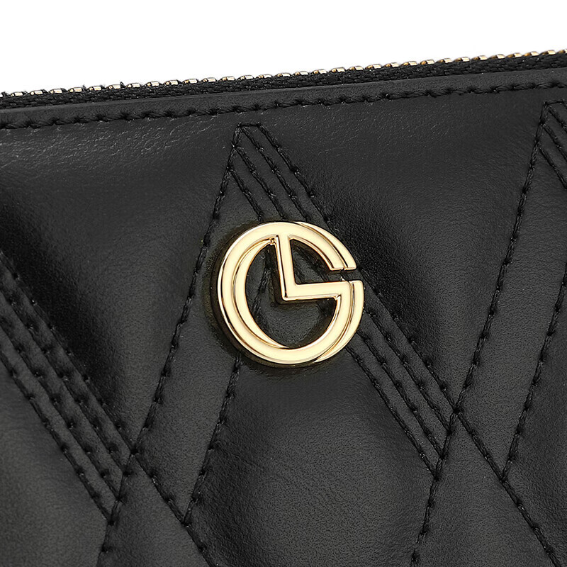 Goldlion Women's Wallet Fashionable Long Zipper Wallet Money Clip Gift Box New Year's Gift Valentine's Day Gift Giving