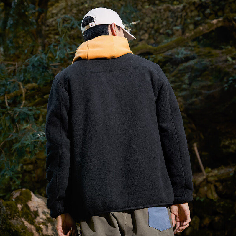 Trailblazer outdoor fleece jacket for men spring and autumn new stand-up collar jacket for men double-sided velvet polar fleece jacket loose cardigan