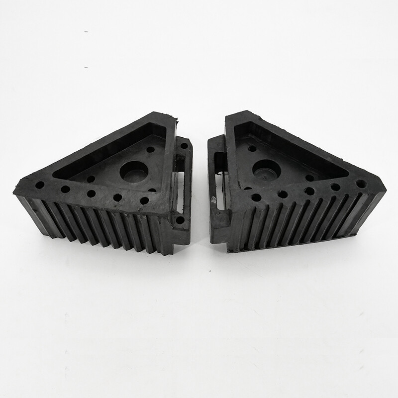 Hasdick Jingcang distribution wheel stopper rubber parking stopper slope stopper large truck tire stopper triangle wood 17.5*10*15CM gnjz-1112