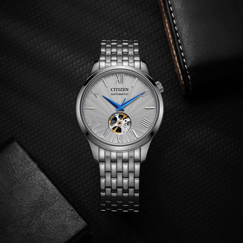 CITIZEN watch men's Japanese and Korean watch small blue needle automatic mechanical steel belt retro student gift for Chinese Valentine's Day NH9130-84A