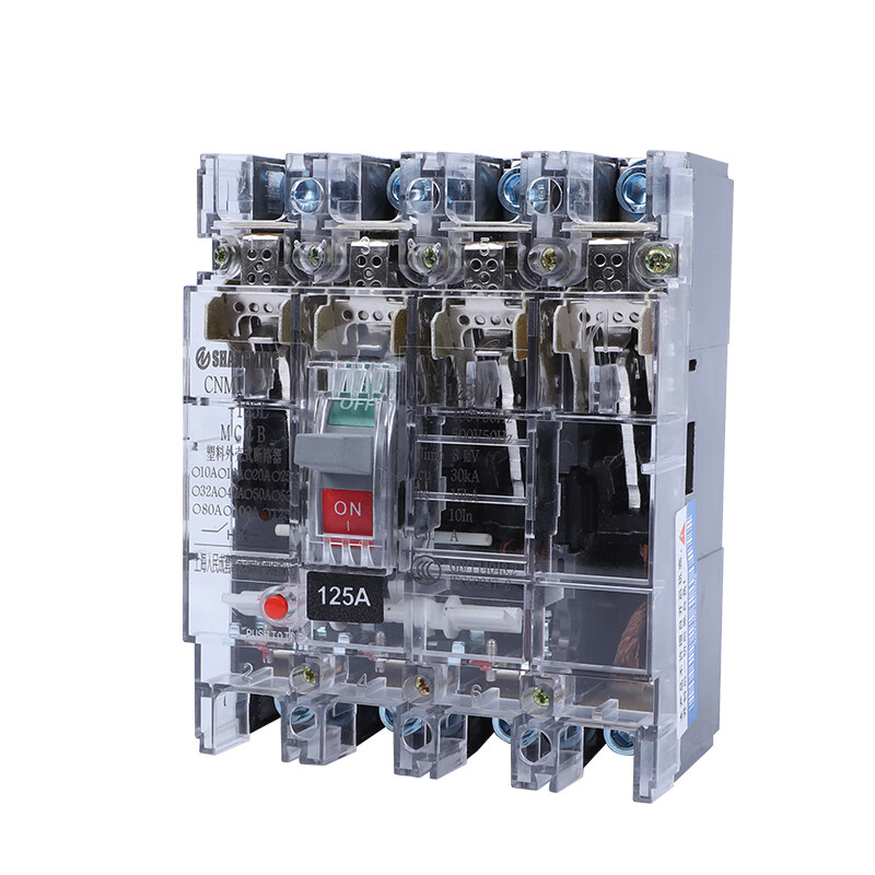 Chint (CHNT) Shanghai People's CM1 circuit breaker 100a160Aa250a400a transparent shell air open 3P 160A