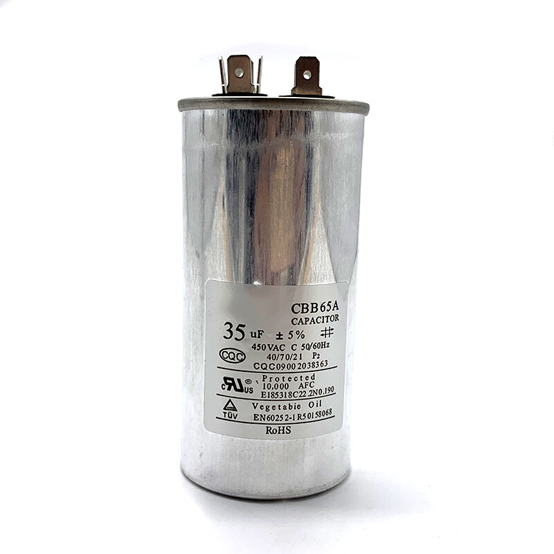 10-pack air-conditioning capacitor 35uf compressor starting capacitor cbb65 capacitor 450v50uf stepless explosion-proof 10-pack 450v35uf two-year warranty