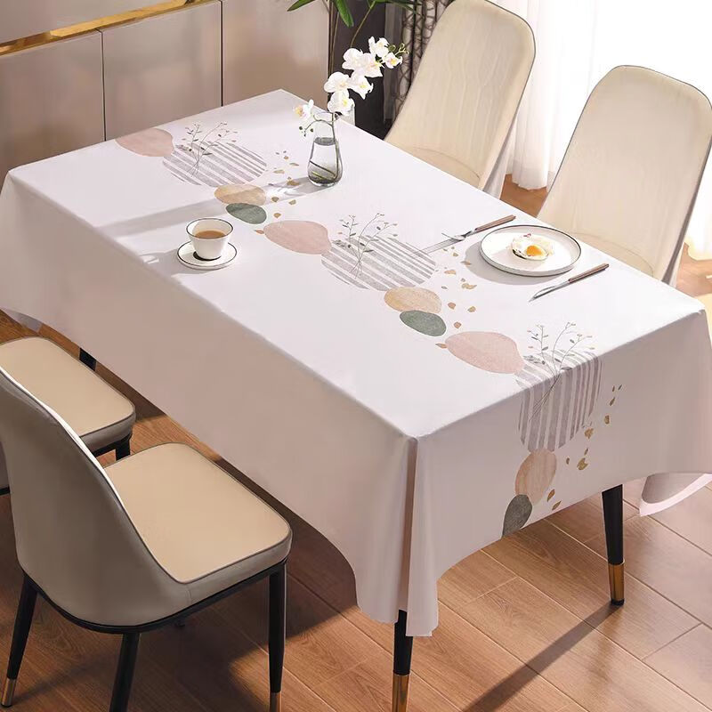 Jianmeijia tablecloth dining table mat table protection mat waterproof and oil-proof no-wash 2025 new light luxury high-end rectangular pvc