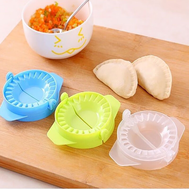 Beiduojia Dumpling Maker, Home New Special Tool for Lazy People to Make Dumplings, Handmade Dumpling Maker Mold Dumpling Machine (3 Packs) Random Colors