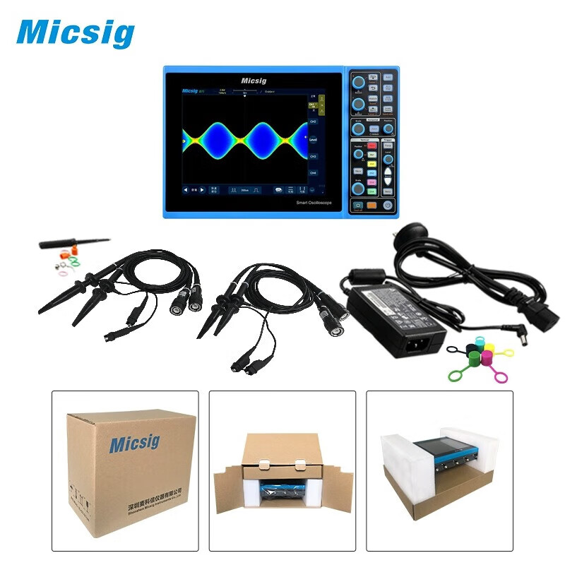 Micsig Intelligent Digital Oscilloscope Portable Oscilloscope Four Channels 100M STO110 STO11 STO1104C (Upgraded version STO1004 is issued by default