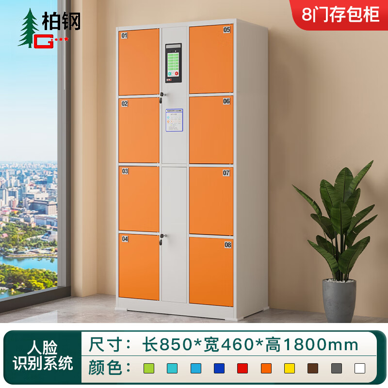 Baigang Intelligent Locker Electronic Locker Workplace Shopping Mall Locker Face Recognition 8 Doors