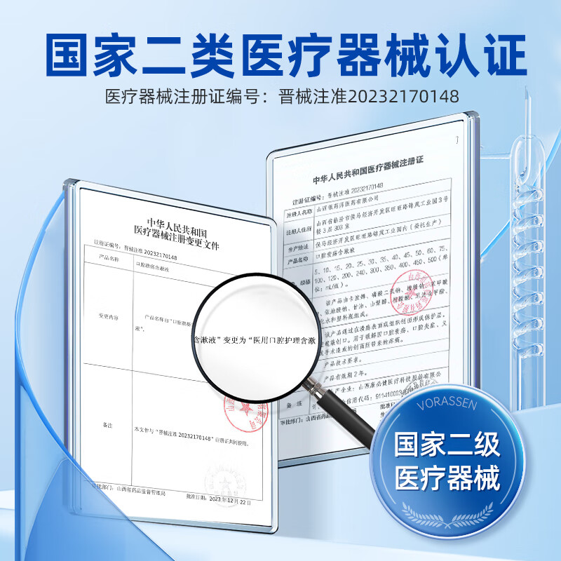 Baiyunshan Medical Oral Care Gargle 300ml Mouthwash Periodontitis Sterilization, Anti-inflammation, Bad Breath Reduction, Gum Recession, Oral Ulcer, Dental Calculus, Helicobacter Pylori